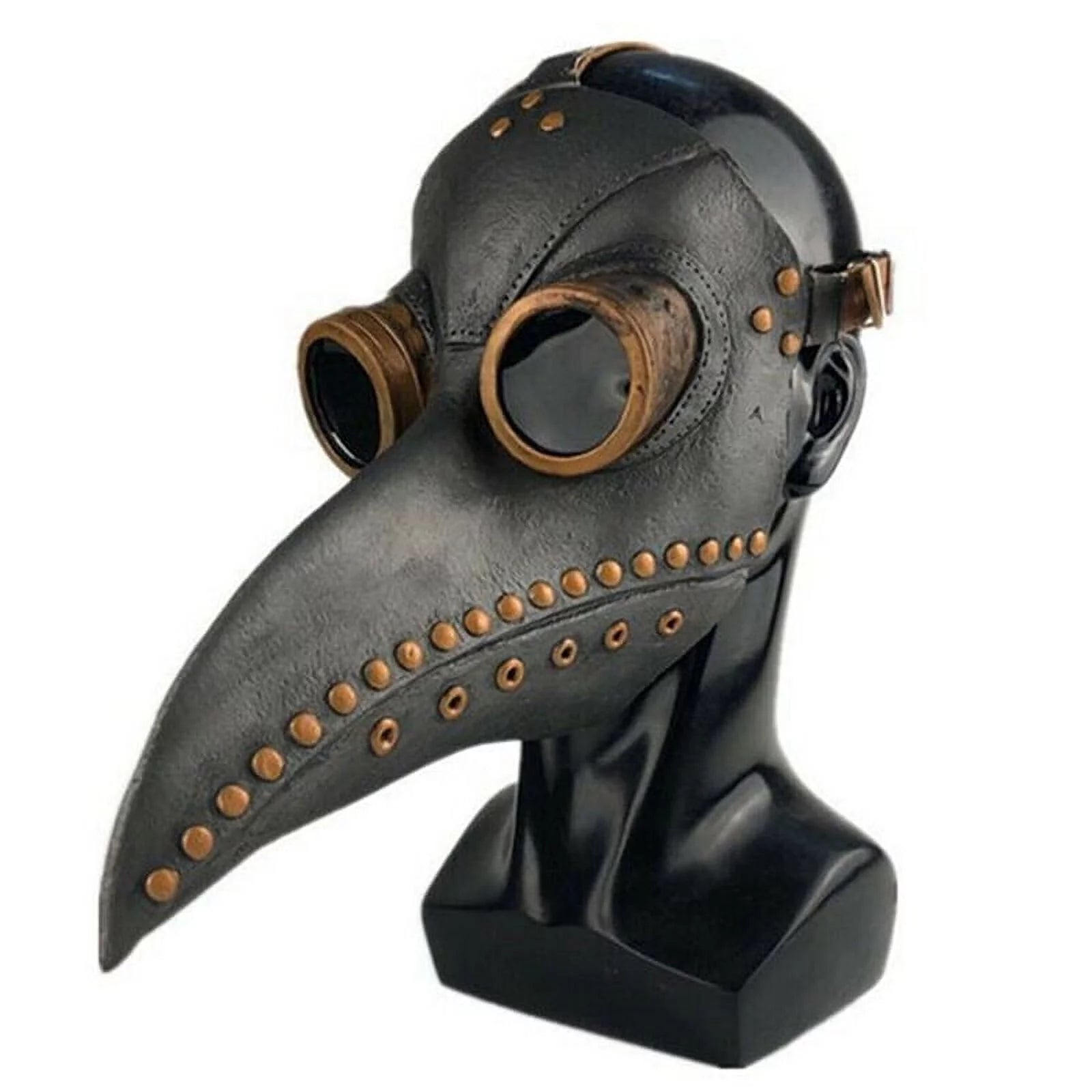 Plague Doctor Costume Bird Long Nose Beak PU Leather Steampunk Beak Party Costume Props Supplies