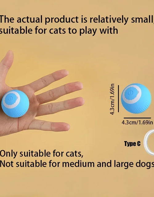 Load image into Gallery viewer, Electric Cat Ball Toys Automatic Rolling Ball Faux Tail Rechargeable Smart Pet Interactive Toy Dog Cat Training Imitate Mouse
