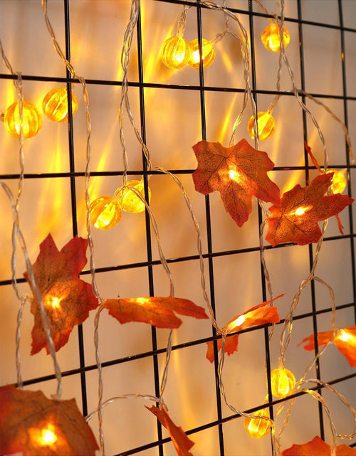 Load image into Gallery viewer, Thanksgiving String Lights Decor Pumpkin Lights for Indoor Outdoor Thanksgiving Home Party Decor, 29.53FT
