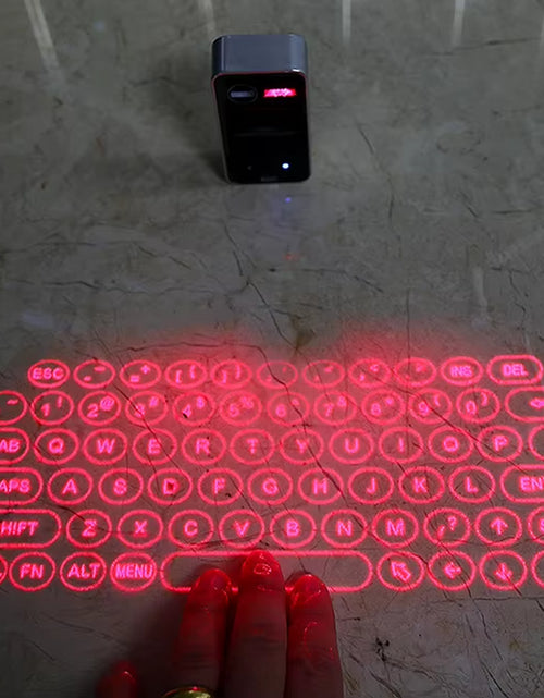 Load image into Gallery viewer, Mini Wireless Laser Projection Keyboard Bluetooth Virtual Keyboard &amp; Mouse Function for Laptop Smartphone Keyboard Projector
