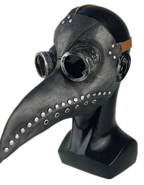 Load image into Gallery viewer, Plague Doctor Costume Bird Long Nose Beak PU Leather Steampunk Beak Party Costume Props Supplies
