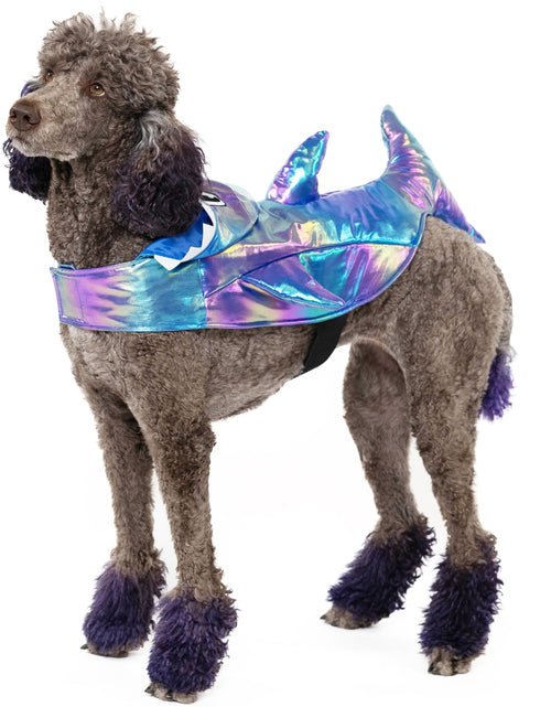 Load image into Gallery viewer, Halloween Dog Costume and Cat Costume: Shark, Size Medium
