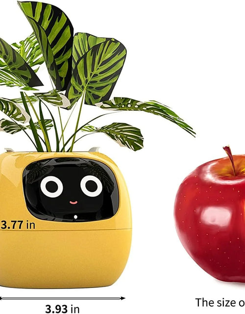 Load image into Gallery viewer, Smart Flowerpots, Electronic Pet Planter with Artificial Intelligence, Time Temperature Display, Guidance on Plant Care with Emojis, for Indoor Decoration
