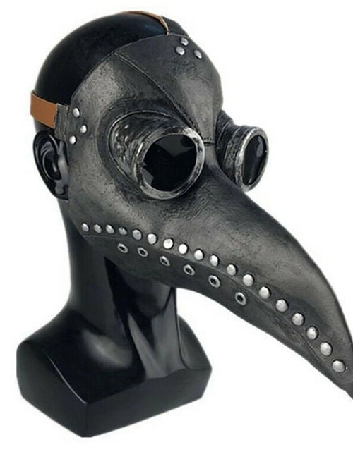 Load image into Gallery viewer, Plague Doctor Costume Bird Long Nose Beak PU Leather Steampunk Beak Party Costume Props Supplies
