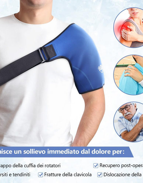 Load image into Gallery viewer, Shoulder Ice Pack Wrap, Rotating Cuff Cold Therapy, Reusable Ice Pack Hot and Cold Shoulder Brace for Tendonitis, Shoulder Pain Relief, Post-Operative Shoulder Recovery
