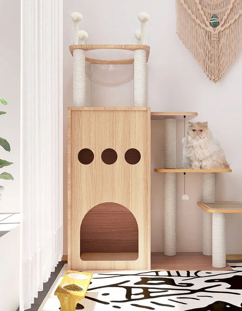 Load image into Gallery viewer, Tavion 51.2&quot; Wood Cat Trees,Cat Tower,Cat Trees for Large Cats
