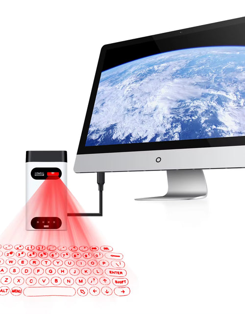 Load image into Gallery viewer, Mini Wireless Laser Projection Keyboard Bluetooth Virtual Keyboard &amp; Mouse Function for Laptop Smartphone Keyboard Projector
