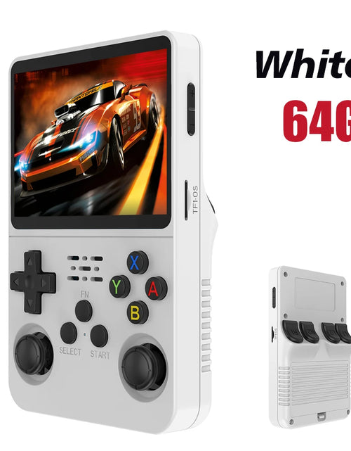 Load image into Gallery viewer, NEW Red R36S 128GB Retro Handheld Video Game Console Linux System 3.5 Inch IPS Screen Portable Pocket Video Player 64GB Games
