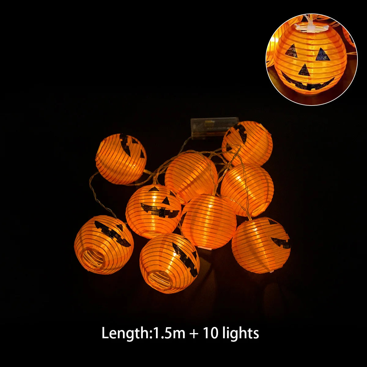 Halloween Lights Pumpkin Bat Spider Ghost Halloween String Lights Halloween Decorations Fairy Light Home Yard Window Decor