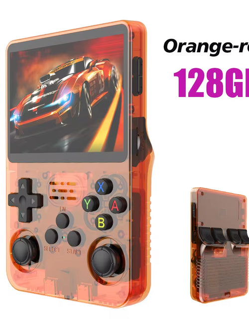 Load image into Gallery viewer, NEW Red R36S 128GB Retro Handheld Video Game Console Linux System 3.5 Inch IPS Screen Portable Pocket Video Player 64GB Games
