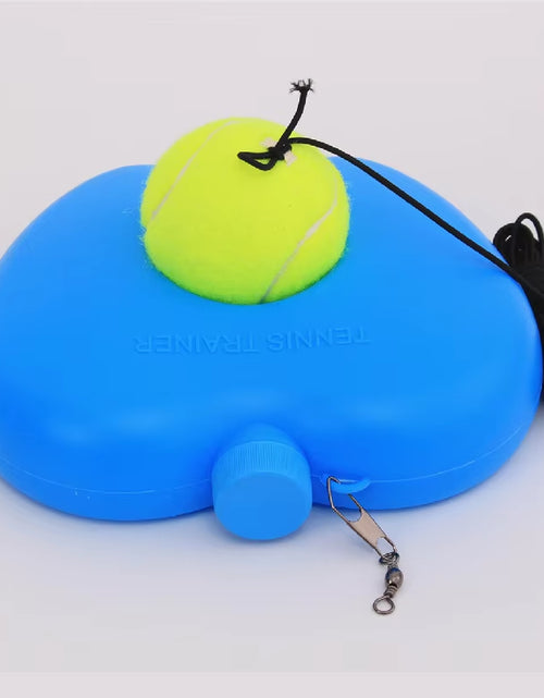 Load image into Gallery viewer, Heavy Duty Tennis Training Aids Base with Elastic Rope Ball Practice Self-Duty Rebound Tennis Trainer Partner Sparring Device
