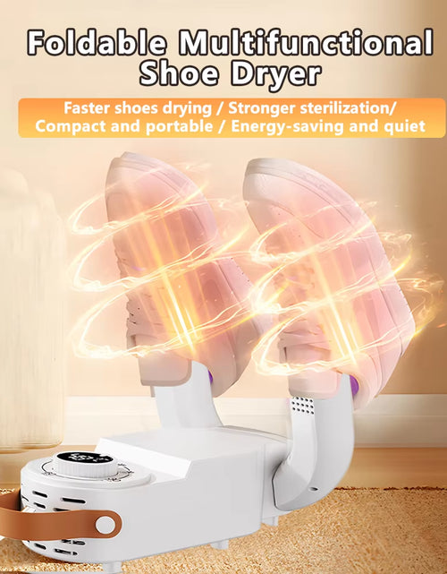 Load image into Gallery viewer, Electric Shoe Dryer Boot Warmer Shoe Foot Boot Dryer Foldable Timed Deodorizing Eliminate Odor Fast Drying Boot Deodorizer
