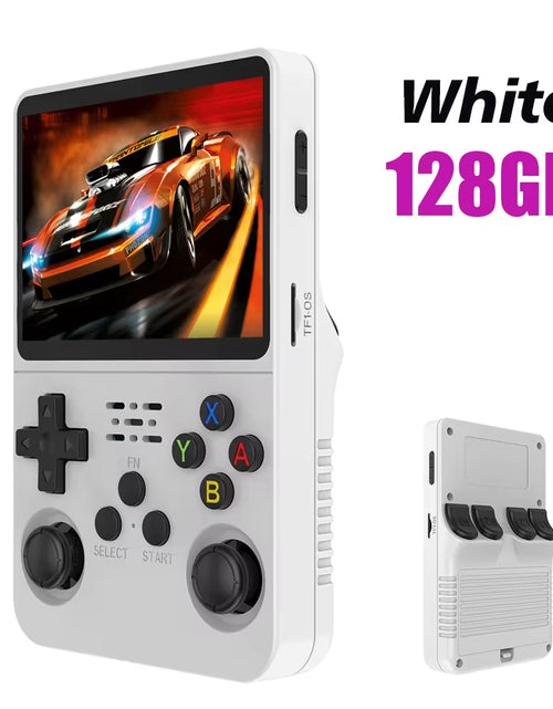 Load image into Gallery viewer, NEW Red R36S 128GB Retro Handheld Video Game Console Linux System 3.5 Inch IPS Screen Portable Pocket Video Player 64GB Games
