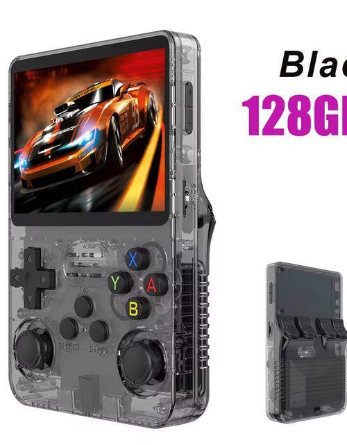 Load image into Gallery viewer, NEW Red R36S 128GB Retro Handheld Video Game Console Linux System 3.5 Inch IPS Screen Portable Pocket Video Player 64GB Games
